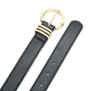 Ensemble en jean Tiyo pour femme avec ceinture noire, camel, rose vif, style décontracté simple, boucle ardillon en alliage, largeur 3,0 cm, look frais et doux, loisirs - Product Image 5