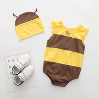 Cartoon Watermeloen Baby Beddengoed Sets Fruit Dieren Romper Kostuums Bodysuit Met Hoeden Outfits