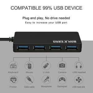 USB Hub Adapter for Macbook Pro Laptop Mobile Phone <b>Tablet</b> <b>Computer</b> USB3.0 Charging Spliter - Product Image 4