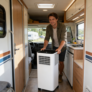 <span class=keywords><strong>Aire</strong></span> <span class=keywords><strong>Acondicionado</strong></span> Portátil Eléctrico de 12000 BTU, Frío/Calor, Enfriamiento Rápido, Eficiente Energéticamente, Uso en Hoteles, Potente para el Hogar - Product Image 4