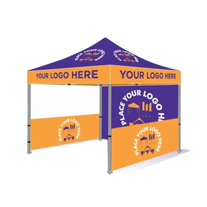 Carpa de feria comercial con impresión de logotipo personalizada Carpa de promoción plegable para exteriores Carpa emergente <span class=keywords><strong>rosa</strong></span> con logotipo - Product Image 6
