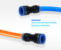 Connecteur rapide à enfoncer en plastique, filetage femelle BSP 1/4\" pour tuyau d'air PU de 8 mm, raccord pneumatique