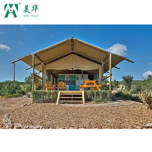Carpa Extensible Meihua Tipo Casa, 1 Dormitorio, 1 Sala de Estar, Estructura de Aleación de Aluminio, Impermeable para las Cuatro Estaciones, para Campamento al Aire Libre - Product Image 1