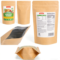 Sachet Mylar Personnalisable Anti-Odeur avec Fermeture Éclair, Pochette Doypack Imprimée de Qualité Alimentaire pour Emballage de Fruits Déshydratés, Noix, Thé et Snacks