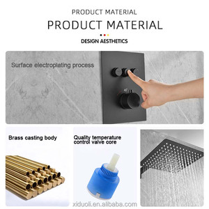 Cabezal <span class=keywords><strong>de</strong></span> ducha oculto cuadrado <span class=keywords><strong>de</strong></span> cobre Estilo <span class=keywords><strong>Cascada</strong></span> fría y caliente agua abajo cabezal <span class=keywords><strong>de</strong></span> ducha montado en <span class=keywords><strong>la</strong></span> pared aumento <span class=keywords><strong>de</strong></span> presión - Product Image 3