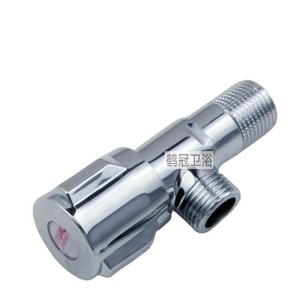 Válvula angular cromada de 1/2 pulgada con rosca macho para agua, uso general, operación manual - Product Image 5