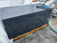 Tuile de granit bon marché en pierre naturelle Juparana noir de Chine