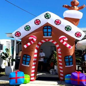 Arco inflable decorativo para entrada, tipo pop-up, para Navidad y festividades. - Product Image 1