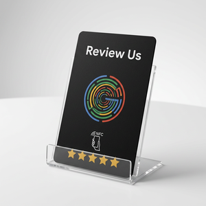 Carte NFC personnalisable pour réseaux sociaux avec avis Google/Instagram/Facebook/TikTok, cartes de visite avec mini-étiquette RFID pour paiement et usage hôtelier - Product Image 1