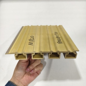Tuyệt vời tường PVC gỗ WPC Panel tường tấm ốp Board Hiện đại chất lượng cao không thấm nước rãnh nội thất Wand Bảng điều chỉnh Quảng Đông Phật Sơn - Product Image 2