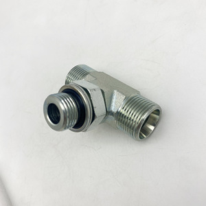 Connecteurs de tuyau en acier inoxydable de haute qualité à 3 voies, adaptateurs hydrauliques à 3 voies, raccords hydrauliques JIC - Product Image 3