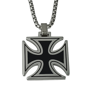 Nouveau Collier Croix Vintage en Acier Inoxydable avec Pendentif Goutte d'Huile et Chaîne à Maillons, Bijoux de Mode Masculine pour Fêtes, Vente en Gros, Personnalisable - Product Image 6