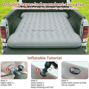Colchón Inflable Portátil para Viajes en Auto y Campamento al Aire Libre, Colchoneta Gruesa para Dormir en Camionetas, Cama de Aire con Bomba para Asiento Trasero - Product Image 6
