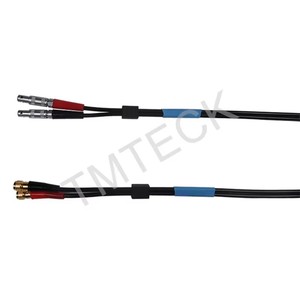 สายเคเบิลอัลตราโซนิกแบบคู่ UT Lemos 00 ถึง Microdot สำหรับเครื่องมือ NDT RG174 อุตสาหกรรม - Product Image 1