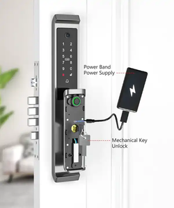 Wifi thông minh khóa cửa với đầu đọc dấu vân tay điện tử kỹ thuật số khóa để sử dụng nhà Tương thích với Alexa và <span class=keywords><strong>Google</strong></span> nhà - Product Image 4