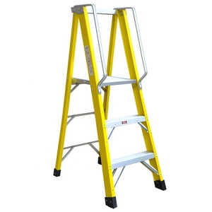 Four Step Portable Strong Household Fiberglass Platform <strong>Ladder</strong> <strong>Decorative</strong> Step <strong>Ladders</strong> - Product Image 1