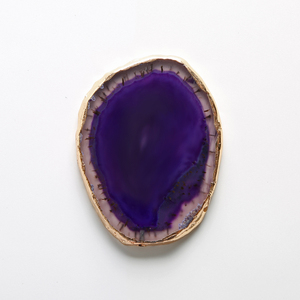 Natural Polished Crystal <strong>Agate</strong> Slices,different Sizes Stone Slices with Golden Rim,Lettering <strong>Agate</strong> <strong>Coaster</strong> for Gift - Product Image 3