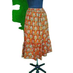 Vestido largo premium indio con estampado a mano para mujer, plisado, largo hasta el tobillo, talla grande, talla personalizada, precio al por mayor - Product Image 6