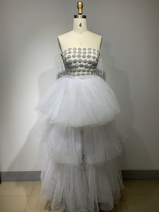 Vestido de novia de Fiesta blanco con diamantes brillantes, <span class=keywords><strong>2023</strong></span> - Product Image 4
