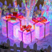 Ornements lumineux LED à piles personnalisés, à intensité variable, pour boîte cadeau Tanabata, lampe décorative en plastique IP65, décoration de magasin