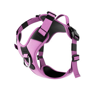 Özel Logo ile ayarlanabilir naylon yansıtıcı evcil hayvan koşumu yelek toptan köpek zinciri ve evcil hayvanlar için açık yürüyüş için tasma - Product Image 2