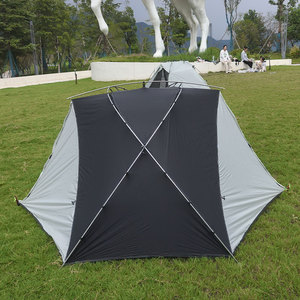 เต็นท์โดมกันน้ำ4ฤดูสำหรับ2คนตั้งแคมป์กลางแจ้งโครงสร้างหนึ่งห้องนอนพร้อมผ้าใบกันน้ำด้านนอกที่ถอดออกได้ - Product Image 3