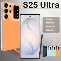 S25 Ultra 5G Akıllı Telefon Android 15 Deca Core 16GB RAM 1TB Depolama Alanı 90Hz HD LED Ekran Çift SIM 108MP Kamera