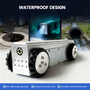 4 Inch <b>Mini</b> Waterproof 100M Cable Sewer Pipe Inspection Crawler Camera <b>Robot</b> System - Product Image 2