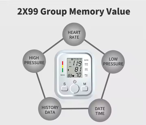 Genaue tragbare Bp-Kontroll maschine für den Oberarm Dual People Verwenden Sie ein elektronisches Blutdruck messgerät für ältere Menschen - Product Image 3