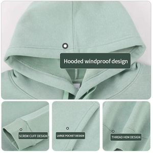Sudadera Unisex de Algodón y Spandex de 420g, Estilo Athflow, con Estampado Completo y Bordado, Tejido French Terry Cloud Brush - Venta al Por Mayor Personalizada - Product Image 2