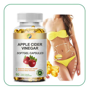 Halal Biologische Natuurlijke Supplement appelazijn Vetverbranding Haar afslanken Groothandel Bulk appelazijn Softgels Capsules - Product Image 1