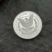 Pièce de monnaie personnalisée plaquée argent style Morgan Dollar 1892 Tête de la Liberté Médaille commémorative Finition Proof Haute Relief OEM Vente en gros