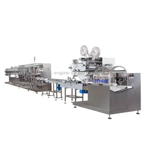 HY-2700A+HY-360 baby wet wipe folding and packing machine,wet wipe making machine