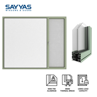 Ventana Horizontal de Aleación de Aluminio Anticorrosión de Grado Marino Sayyas JE115-IW para Proyecto de Villa de Lujo Frente al Mar, Personalizada