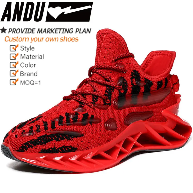 2022 Men's Blade Running Sneakers Men Sport Run Trainer Shoes Man Walking Shoes Fashion Male Casual Sneakers Red Blade Shoes