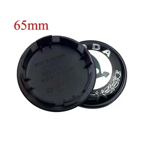 Cache-moyeux décoratifs 56mm 60mm 65mm Noir Argent Vert à clipser en alliage d'aluminium Fabriqué en Allemagne - Product Image 2