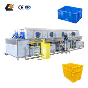 Laveuse commerciale à double canal pour caisses, paniers en plastique, plateaux de cuisson, boîtes et palettes - Product Image 2