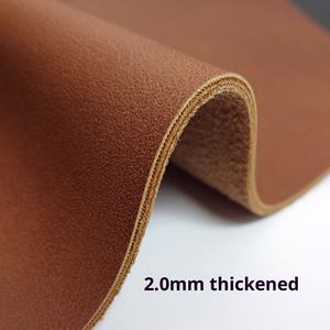 Mat Imitation Cuir PU 2.0mm Épaissi En Relief Élastique <span class=keywords><strong>Crazy</strong></span> Horse Flocage Doux Fourrure Fond Étanche Résistant À L'abrasion - Product Image 3