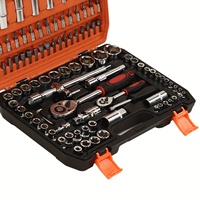 108 pièces ensemble d'outils de mécanicien de réparation automobile douilles à chocs clés à cliquet embouts de tournevis outils à main usage domestique OEM personnalisable
