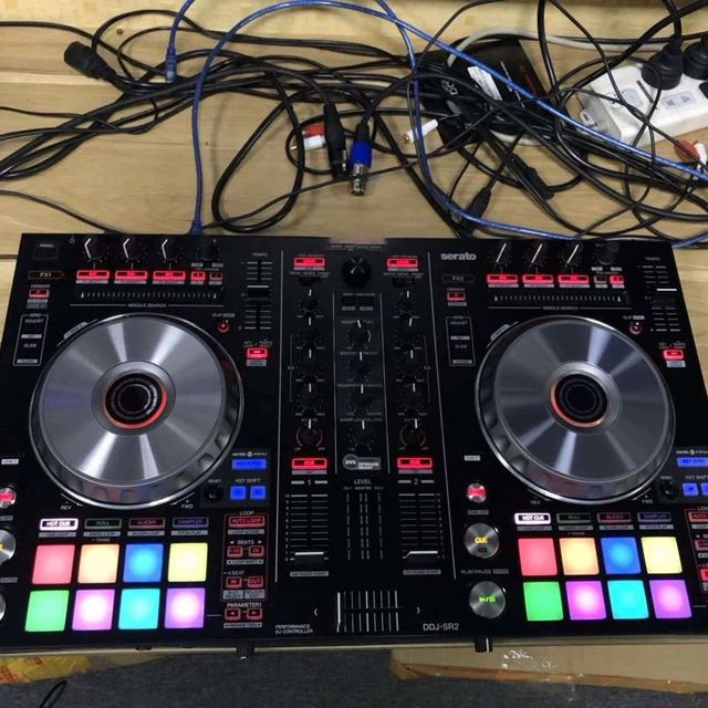 Used Professional DJ Music Console-Pio DJ's DDJ-SR2 4-Channel Powered Mixer for Performances Consumer Electronics