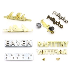 Vendita Calda Accessori <span class=keywords><strong>di</strong></span> Qualità per <span class=keywords><strong>Borse</strong></span> in Pelle, Personalizzazione <span class=keywords><strong>di</strong></span> Piccole Lettere Metalliche, Logo in Argento e Oro, Lettere Alfabetiche - Product Image 2