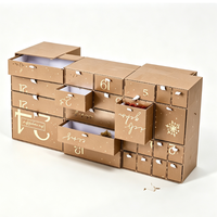 Organisateur de tiroir en papier kraft, plusieurs compartiments, écologique, personnalisable, inserts avec logo, emballage promotionnel, réutilisable