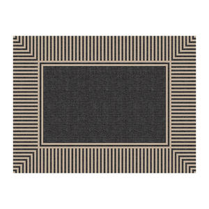 Sharman - Felpudo geométrico rectangular para exteriores, antideslizante, de fibra de poliéster, resistente a las manchas, para entrada - Product Image 1