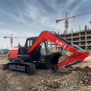 Excavadora de cadenas RUNTX con sistema hidráulico Eaton Shimadzu, 1 año de garantía, maquinaria de construcción de alta resistencia, equipo de excavación. - Product Image 3