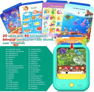 Tablette d'apprentissage éducative pour enfants de 2 à 6 ans : Alphabets, Chiffres, Aliments, Heure, Musique – en PP/Tissu non-tissé - Product Image 3