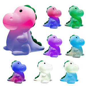 Lampada da Comodino per Bambini con 7 Colori Cangianti, Dimmerabile, in Silicone Morbido, Regalo Carino, Luce Notturna a Forma di Dinosauro per Cameretta - Product Image 2