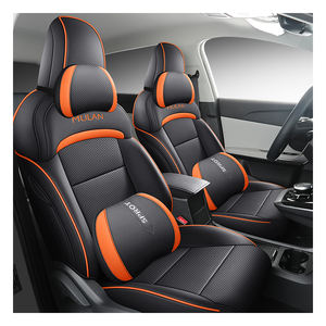 <span class=keywords><strong>Para</strong></span> MG 4 MG4 EV <span class=keywords><strong>MULAN</strong></span> Kits de Interior Fundas de Asiento de Coche Personalizadas Juego Completo de Piel Estilo Deportivo Cojín <span class=keywords><strong>para</strong></span> Asiento Delantero y Trasero - Product Image 6