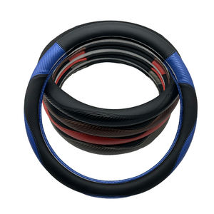 Housse de volant de voiture universelle, respirante, antidérapante, en fibre de carbone, protection de volant pour la plupart des véhicules - Product Image 2