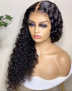 Bulk Virgin 613 Peruvian Cuticle Aligned Brazilian Human Hair HD Full 360 Lace Closure Front Bob Wigs Vendor for Black Women
