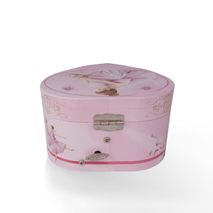 Scatola Musicale Personalizzata Ever Bright a Forma di Cuore con Ballerina in Legno a Manovella Vendita Calda - Product Image 3